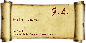 Fein Laura névjegykártya